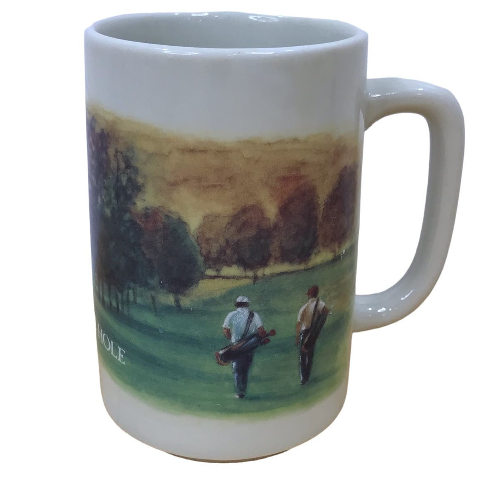 Vintage Otagiri Figi Graphics Ceramic Golf Mug Made in Japan Golf is Just Like..